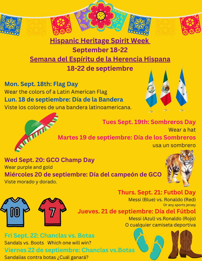 Hispanic Heritage Spirit Week