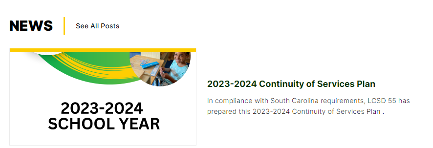 2023-2024 Continuity of Services Plan