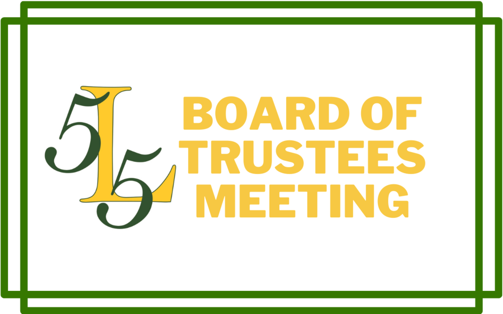 Logo reading Board of Trustees Meeting
