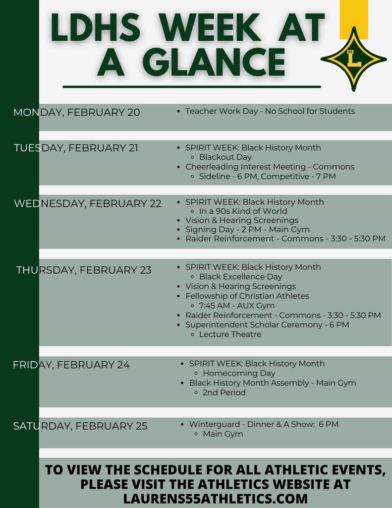 Week at a Glance