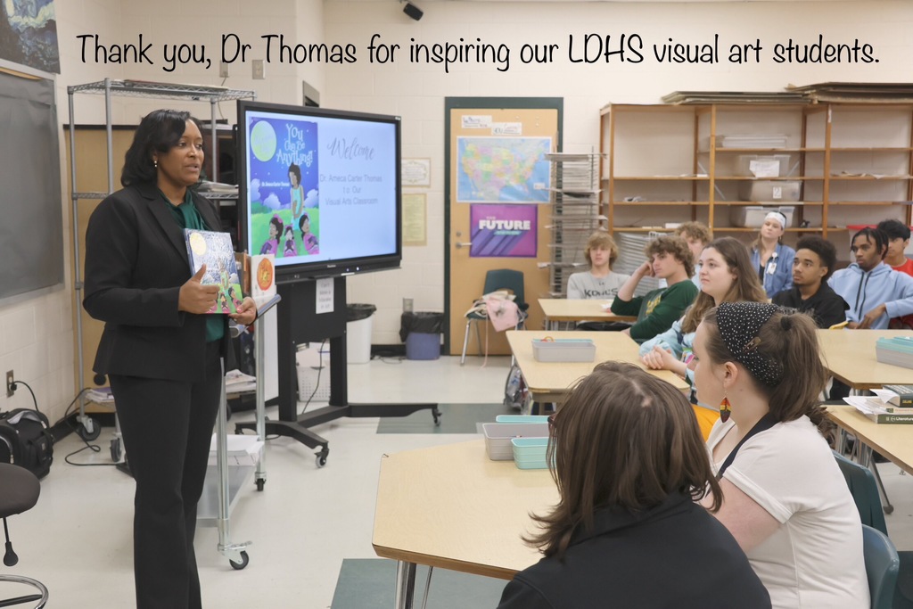 Thank you, Dr. Thomas for inspiring our LDHS visual art students!