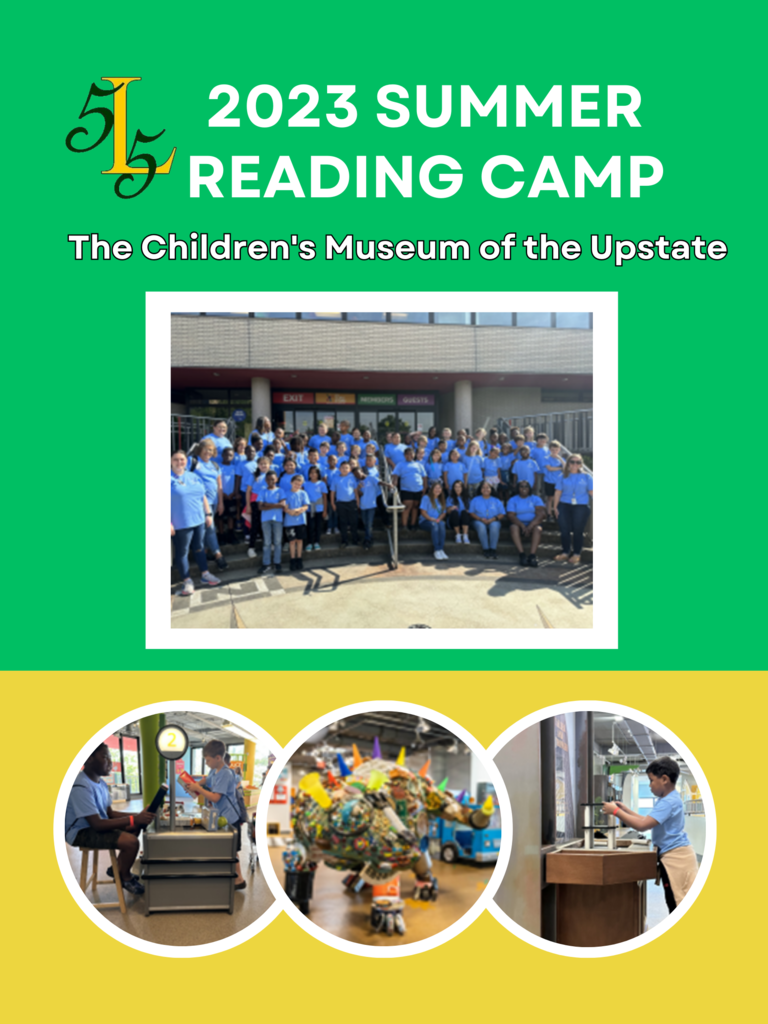 L55 2023 Summer Reading Camp. The Children's Museum of the Upstate
